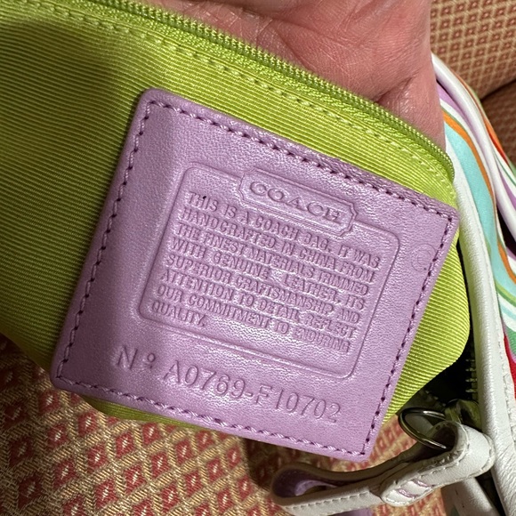 Coach Hampton multicolor hobo bag - Picture 13 of 14